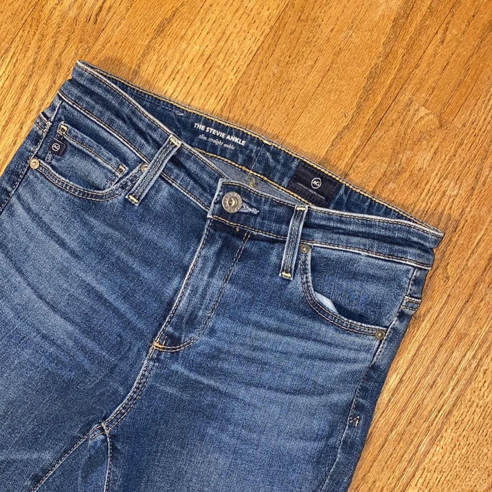 AG Size 25 Slim Straight Ankle Jeans - Picture 4 of 6
